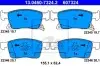 Фото Комплект гальмівних колодок передн, OPEL ASTRA K 1.0-1.6D 06.15-12.21 ATE (13046073242) зображення 1