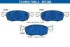 Фото Комплект гальмівних колодок передн, MAZDA 2 TOYOTA AYGO X, YARIS 1.0/1.5/1.5H 02.20 ATE (13046073652) зображення 1