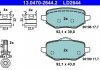 Колодки гальмівні (задні) Citroen C4 20-/Peugeot 2008/208/Opel Corsa F 19-/Mokka 20- ATE 13047026442 (фото 1)