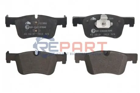 Керамічні гальмівні колодки передн, BMW 1 (F20), 1 (F21), 2 (G42, G87), 3 (F30, F80), 3 (F31), 3 (G20, G80, G28), 3 (G21, G81), 3 GRAN TURISMO (F34), 4 (F32, F82), 4 (F33, F83) 1.5-2.0DH 07.11 ATE 13047038662