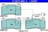 Керамічні гальмівні колодки передн, ALFA ROMEO 159, GIULIETTA MASERATI GHIBLI III RENAULT KANGOO 1.2-3.2 06.01 ATE (13047048512) зображення 1