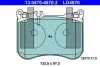 Тормозные колодки (передние) MB E-class (W213/S213/C238) 16-/S-class (W221/W222/C217) 05- ATE (13047048702) изображение 1