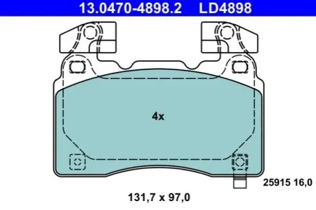 Автозапчасть ATE 13.0470-4898.2