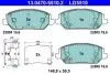 Керамічні гальмівні колодки передн, HYUNDAI I30 KIA CEED, PROCEED, XCEED 1.0-1.6H 11.16 ATE (13047055102) зображення 1
