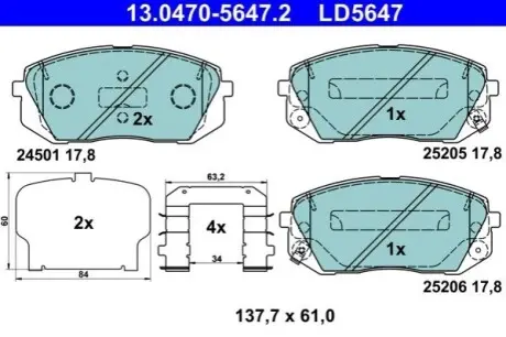 Автозапчасть ATE 13047056472