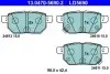 Колодки гальмівні (задні) Toyota Corolla/Auris 06-14/IQ/Urban Cruiser 09-15/Prius 12-/Yaris 05 ATE (13.0470-5690.2) зображення 1