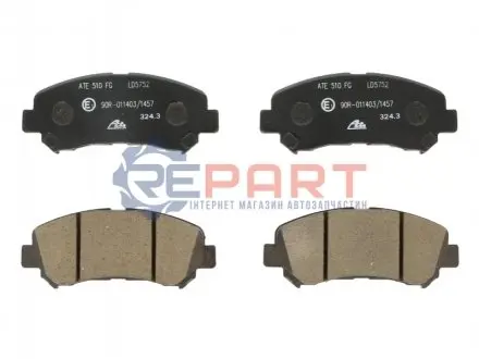 Керамічні гальмівні колодки передн, NISSAN JUKE, MAXIMA VII, NAVARA, QASHQAI I, QASHQAI II, ROGUE, SENTRA VI, X-TRAIL, X-TRAIL II SUZUKI KIZASHI 1.5D-3.5 05.98 ATE 13047057522 Купити в Україні