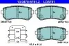 Керамічні гальмівні колодки задн, HYUNDAI CRETA, IX20, KONA, TUCSON KIA PICANTO II, SOUL II 1.0-2.0 11.10 ATE (13.0470-5781.2) зображення 1