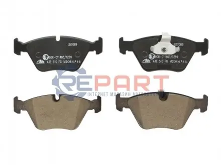 Керамічні гальмівні колодки передн, BMW 5 (E39) 2.0-3.5 09.95-05.04 ATE 13047070892 Купити в Україні