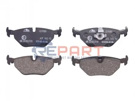 Керамічні гальмівні колодки задн, BMW 5 (E39) 2.0-4.4 09.95-05.04 ATE 13047070902 Купити в Україні