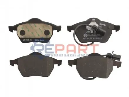 Керамічні гальмівні колодки передн, AUDI A4 B5, A4 B6, A4 B7, A6 C5, A6 C6 SEAT EXEO, EXEO ST SKODA SUPERB I VW PASSAT B5, PASSAT B5.5 1.6-4.2 11.94-05.13 ATE 13047071102 Купити в Україні
