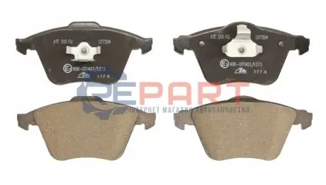 Фото Колодки гальмівні (передні) Ford Focus/Mazda 3 05-14/Opel Vectra C 05-08/Volvo C30/S40/V40/V50 03- ATE (13047072042) зображення 1