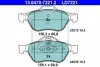 Керамічні гальмівні колодки передн, RENAULT CLIO III, MEGANE II, SCENIC II 1.4-2.0D 09.02 ATE (13047072212) зображення 1