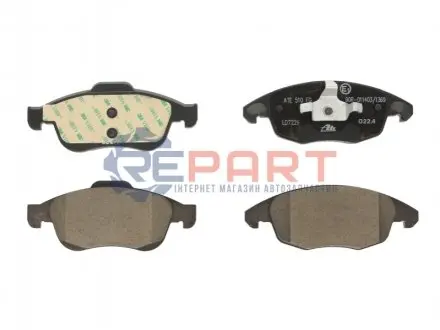 Керамічні гальмівні колодки передн, DS DS 4, DS 5 CITROEN BERLINGO, BERLINGO MULTISPACE, C4 GRAND PICASSO I, C4 II, C4 PICASSO I, DS4, DS5 PEUGEOT 5008, 5008 I, PARTNER 1.2-Electric 07.05 ATE 13047072292