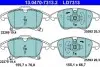Колодки гальмівні (передні) Ford Galaxy III/S-Max/Mondeo V/Fusion 13-/Ford (США) Fusion 05 ATE (13.0470-7313.2) зображення 1