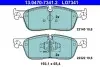Керамічні тормозные колодки передн, JAGUAR F-PACE, XE, XF II, XF SPORTBRAKE LAND ROVER RANGE ROVER VELAR 2.0-3.0DH 03.15 ATE (13.0470-7341.2) изображение 1