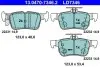 Фото Керамічні гальмівні колодки задн, FORD FOCUS IV, GALAXY III, GALAXY MK III, KUGA II, KUGA III, MONDEO V, S-MAX FORD USA EDGE, FUSION 1.0-2.5H 09.12 ATE (13047073462) зображення 1