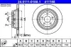 Диск гальмівний задн Лів/Прав FORD FOCUS II, GALAXY II, GALAXY III, GALAXY MK II, KUGA I, MONDEO IV, S-MAX 1.5-2.5 10.05 ATE (24.0111-0188.1) зображення 1