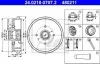 Гальмівний барабан задн AUDI 50, 80 B1, 80 B2, COUPE B2 SEAT AROSA, CORDOBA, CORDOBA VARIO, IBIZA II, TOLEDO I VW DERBY, GOLF I, GOLF II, JETTA I, JETTA II, PASSAT B1 0.8-2.2 05.72-06.04 ATE (24021807072) зображення 1