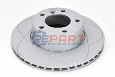 Диск гальмівний, 1шт, PowerDisc, Вентильований, Наскрізні насічки, передн Лів/Прав, зовнішній діаметр 296 мм, товщина 22 мм, BMW 5 (E39) 2.0-3.5 09.95-05.04 ATE 24032201591