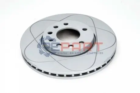 Диск гальмівний, 1шт, PowerDisc, Вентильований, Наскрізні насічки, передн Лів/Прав, зовнішній діаметр 285 мм, товщина 24,9 мм, FIAT CROMA OPEL SIGNUM, VECTRA C 1.6-2.8 04.02-02.15 ATE 24032501411