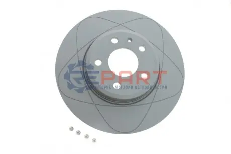 Фото Диск гальмівний (передній) Audi A4/A5 07- (314х25) (з покриттям) (вентильований) ATE (24032501841) зображення 1