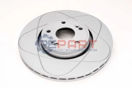 Диск гальмівний, 1шт, PowerDisc, Вентильований, Наскрізні насічки, передн Лів/Прав, зовнішній діаметр 300 мм, товщина 26 мм, RENAULT LAGUNA II 1.6-3.0 03.01-12.07 ATE 24032601231