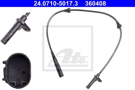 Датчик ABS передн Лів/Прав BMW X5 (E70), X5 (F15, F85), X6 (E71, E72), X6 (F16, F86) 2.0-4.8 10.06-07.19 ATE 24071050173