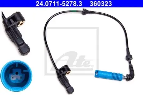 Датчик ABS передн Прав BMW 3 (E46), Z4 (E85), Z4 (E86) 1.6-3.2 12.97-02.09 ATE 24071152783