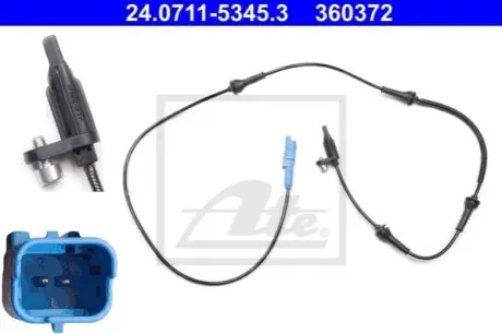 Датчик ABS передн Лів/Прав CITROEN C5 III, C6 PEUGEOT 407, 508, 508 I 1.6-3.0D 03.04 ATE 24071153453