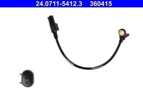 Датчик ABS задн Лів/Прав MERCEDES GL (X164), M (W164), R (W251, V251) 3.0-6.3 02.05-12.14 ATE 24071154123 Купити в Україні