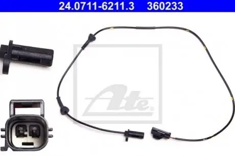 Датчик ABS передн Прав VOLVO S60 I, S80 I, V70 II, XC70 I 2.0-3.0 11.97-04.10 ATE 24071162113