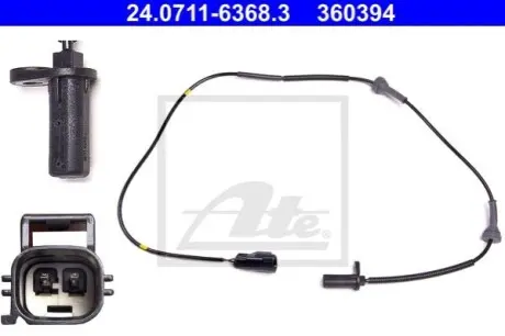 Датчик ABS передн Прав VOLVO XC90 I 4.4 01.05-12.10 ATE 24071163683