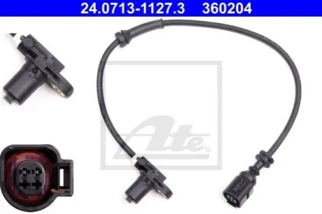 Датчик ABS передн Прав FORD GALAXY I SEAT ALHAMBRA VW SHARAN 1.8-2.3 03.95-03.10 ATE 24071311273
