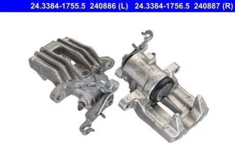Гальмівний дисковий супорт задн Прав (відновлений) AUDI A3 SEAT ALTEA, ALTEA XL, LEON, TOLEDO III SKODA OCTAVIA II, YETI VW BEETLE, EOS, GOLF IV, GOLF PLUS, GOLF PLUS V 1.2-Electric 05.03 ATE 24338417565