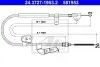 Трос стояночного гальма задн Лів (1487мм/1243мм) CITROEN C1 PEUGEOT 107 TOYOTA AYGO 1.0/1.4D 06.05-09.14 ATE (24372719532) зображення 1