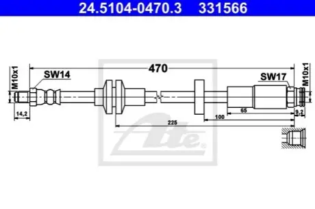 Автозапчасть ATE 24510404703