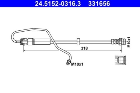 Автозапчасть ATE 24.5152-0316.3