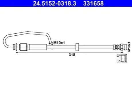 Автозапчасть ATE 24.5152-0318.3