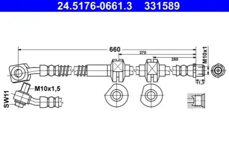 Автозапчасть ATE 24517606613