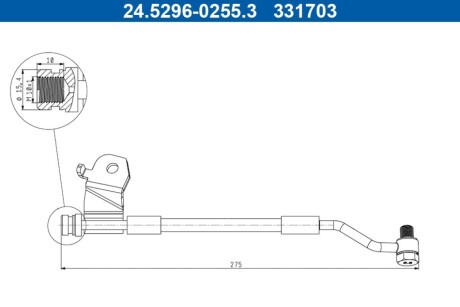 Гальмівний шланг ATE 24529602553