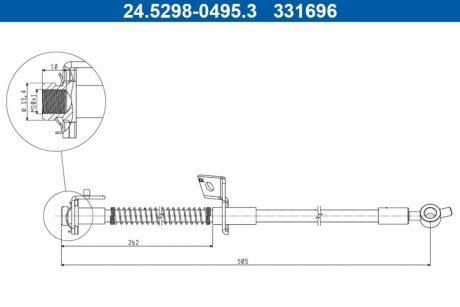 Гальмівний шланг ATE 24529804953