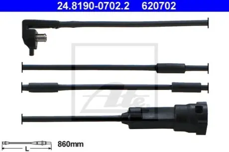 Датчик зносу гальмівних колодок передн OPEL OMEGA A 2.0 09.86-04.94 ATE 24819007022 Купити в Україні