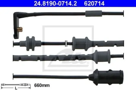 Датчик зносу гальмівних колодок передн OPEL VECTRA B 1.6-2.6 09.95-07.03 ATE 24819007142 Купити в Україні