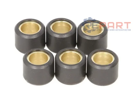 Ролик варіатора 15x12 5,6г 6шт APRILIA AMICO, AREA 51, GULLIVER, RALLY, SCARABEO, SONIC, SR ATALA CAROSELLO BENELLI 491, K2, NAKED, PEPE BETA ARK, CHRONO, EIKON, QUADRA 50/100 1987-2015 ATHENA S41000030P085