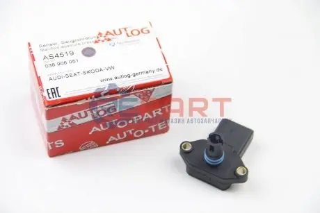 Датчик тиску наддува VW Caddy II 1.6 95-00 AUTLOG AS4519 Купити в Україні