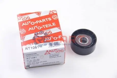 Фото 1 — Ролик генератора Renault Trafic/Opel Vivaro 01- (паразитний) (60x25.5) AUTLOG (RT1081) Фото Ролик генератора Renault Trafic/Opel Vivaro 01- (паразитний) (60x25.5) AUTLOG (RT1081) зображення 1