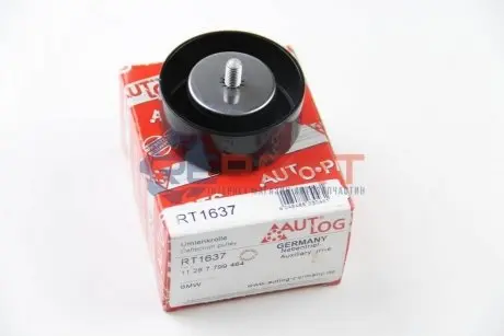 Фото 1 — Ролик генератора BMW 5 (E60) 3.0D 01- (паразитний) AUTLOG (RT1637) Фото Ролик генератора BMW 5 (E60) 3.0D 01- (паразитний) AUTLOG (RT1637) зображення 1