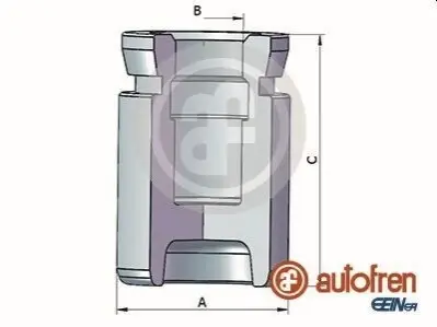 Поршень гальмівного супорта задн (35мм 44мм) TOYOTA CALDINA, PRIUS 1.5H/1.8/2.0 09.02-12.09 AUTOFREN D025432 Купити в Україні
