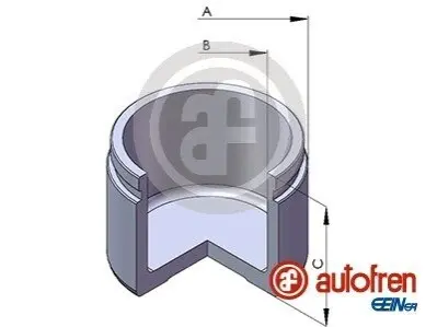 Поршень гальм. супорта перед. Mitsubishi Pajero IV 07-/Toyota Land Cruiser 00- (Sumitomo 45mm) AUTOFREN D02595 Купити в Україні